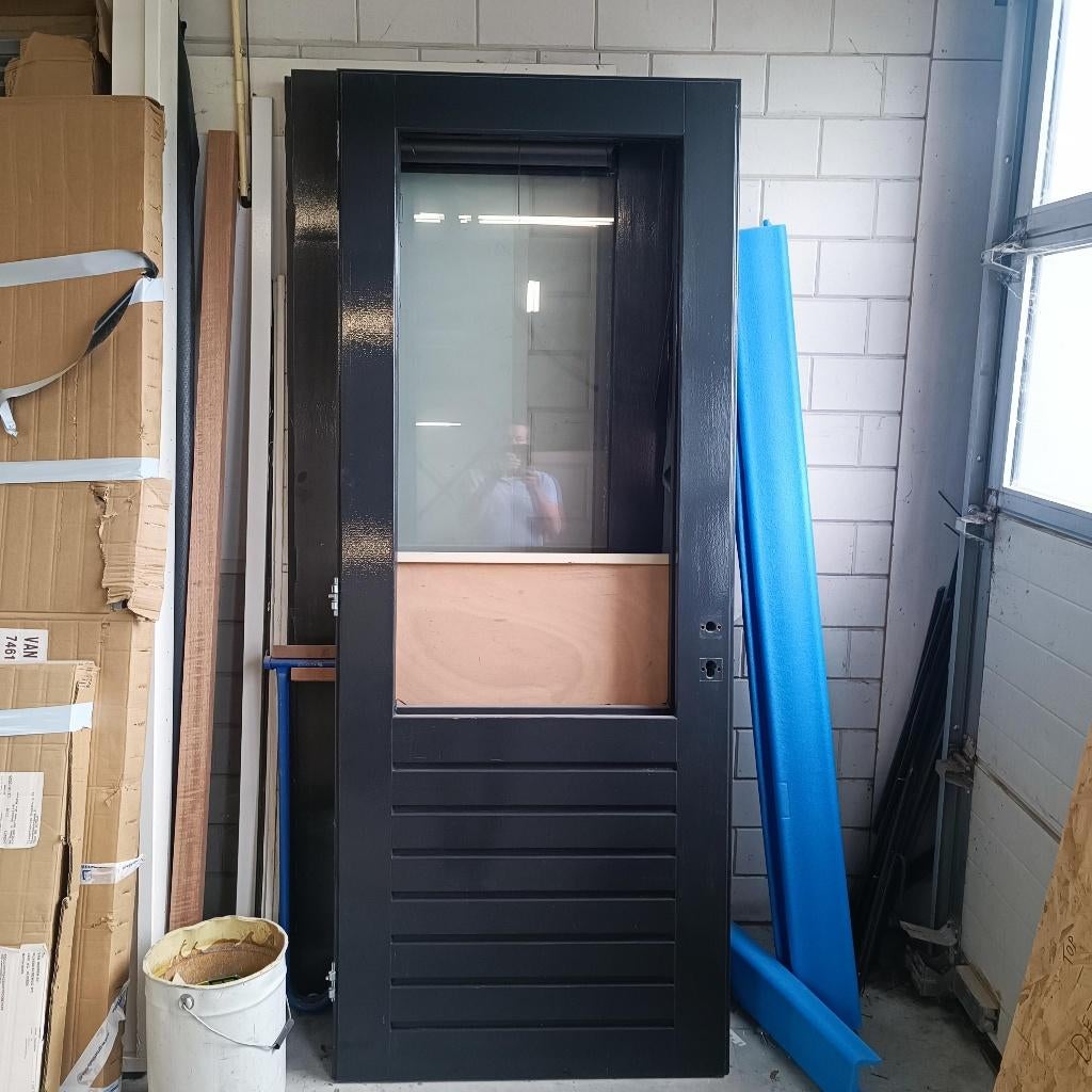 meranti glasdeuren diversen zo goed als nieuw, Doe-het-zelf en Verbouw, Ophalen, 80 tot 100 cm, 215 cm of meer, Glas