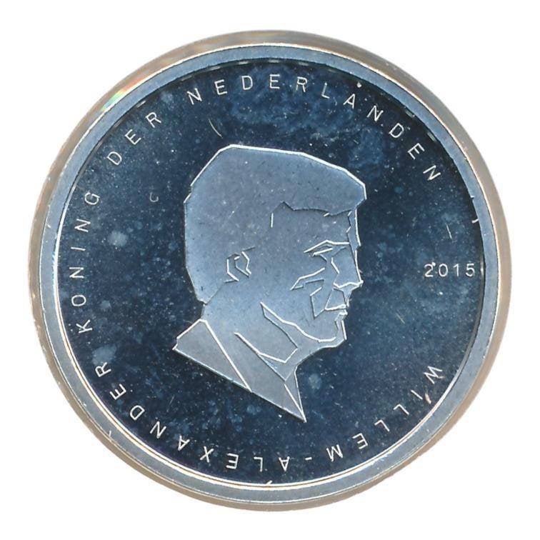 Nederland 5 Euro 2015 – Slag bij Waterloo, Ophalen of Verzenden, Koningin Beatrix, Euro's, Losse munt