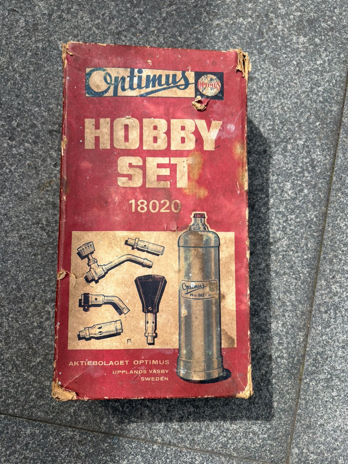 Vintage Optimus Hobby Set 18020 - Propaan Brander Set, Ophalen of Verzenden, Gebruikt