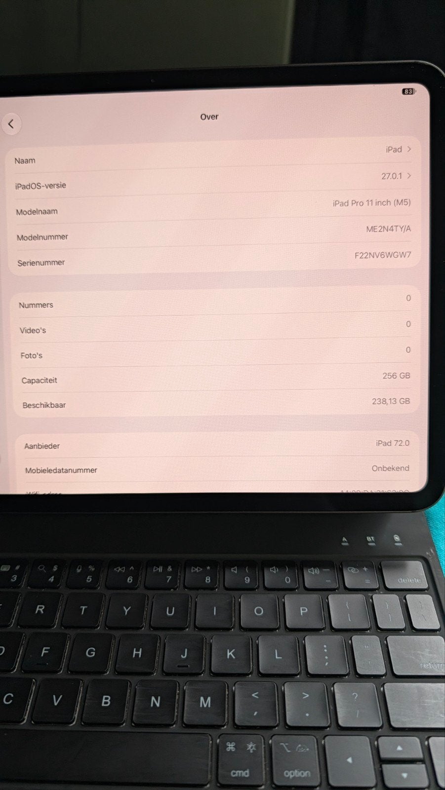 Foto 4 van ipad Pro 11 inch (M5) wifi + cellular
