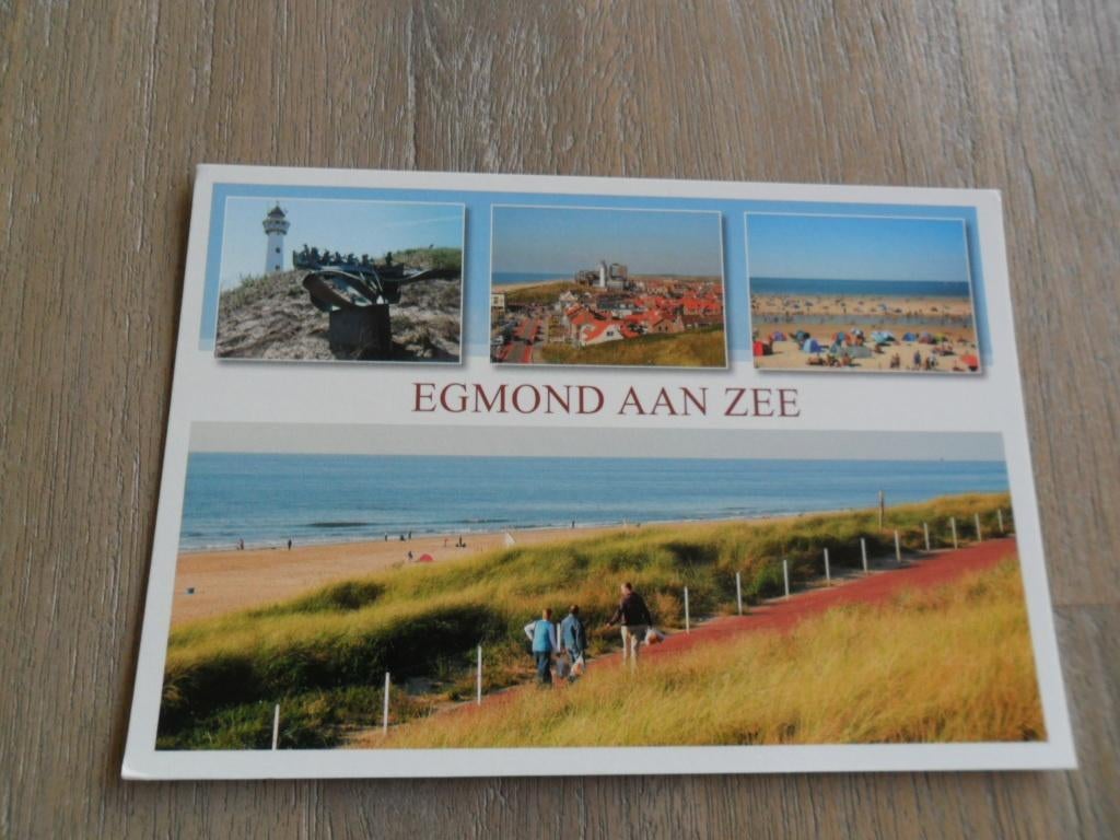 Egmond aan zee, panorama/vuurtoren, Verzenden, 1980 tot heden, Gelopen, Noord-Holland