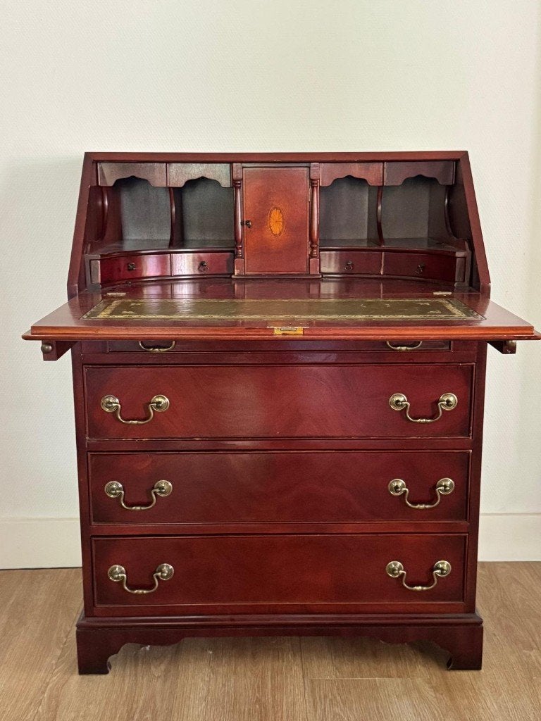 Mahoniehouten bureau/secretaire in Georgian-stijl, Antiek en Kunst, Ophalen