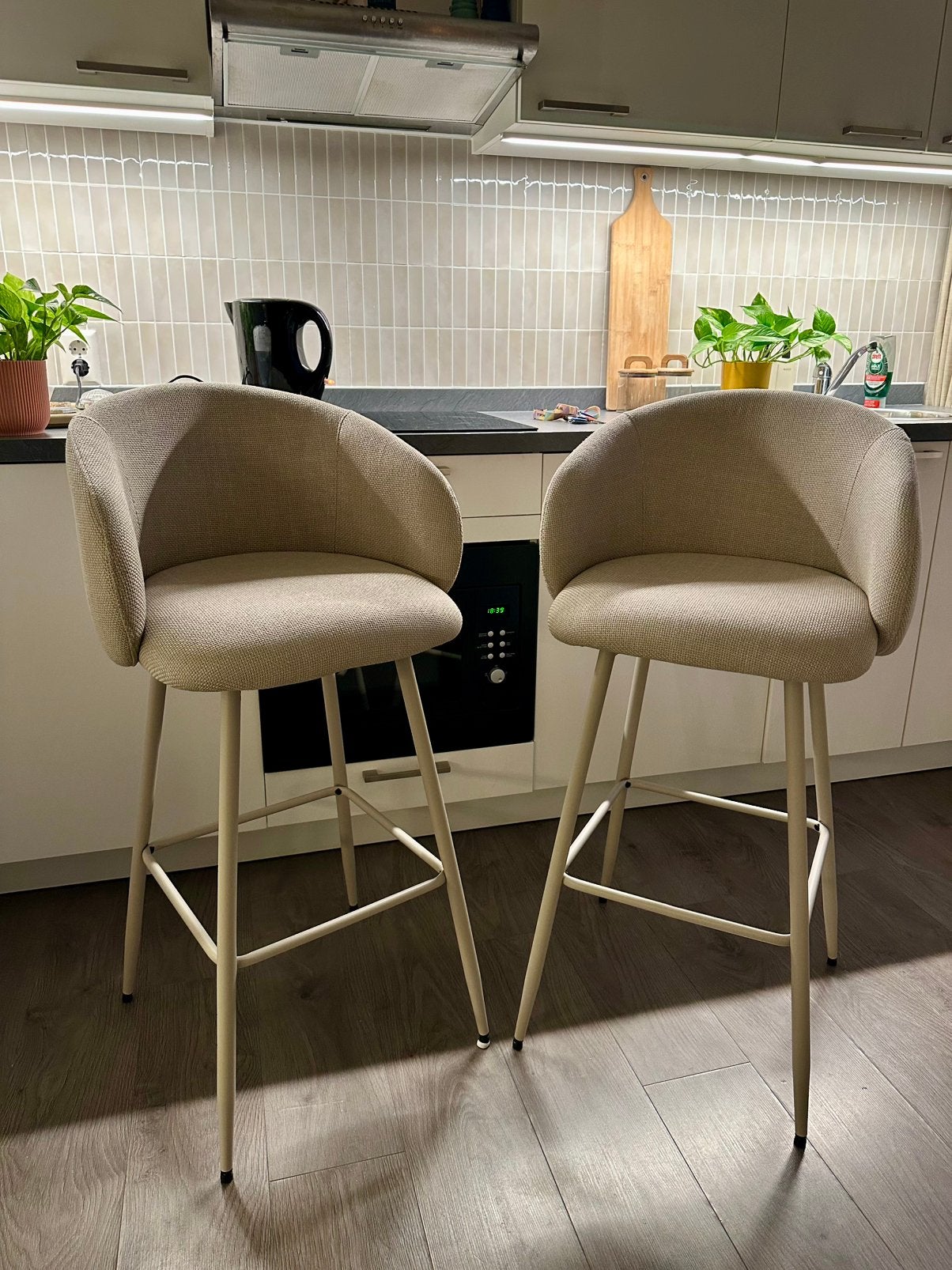 Barkrukken, Huis en Inrichting, 2 krukken, Ophalen, Gebruikt, 60 tot 90 cm