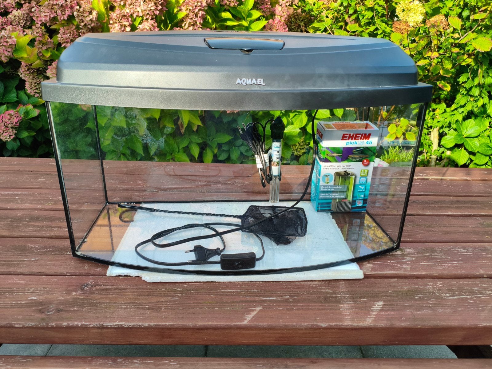 Aquael oval 60 compleet!, Zo goed als nieuw, Leeg aquarium, Aquael, Ophalen