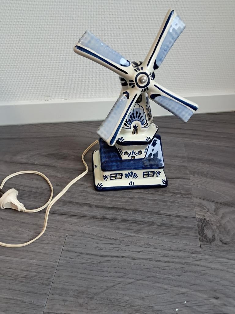 Delftsblauw molentje met licht, Ophalen of Verzenden