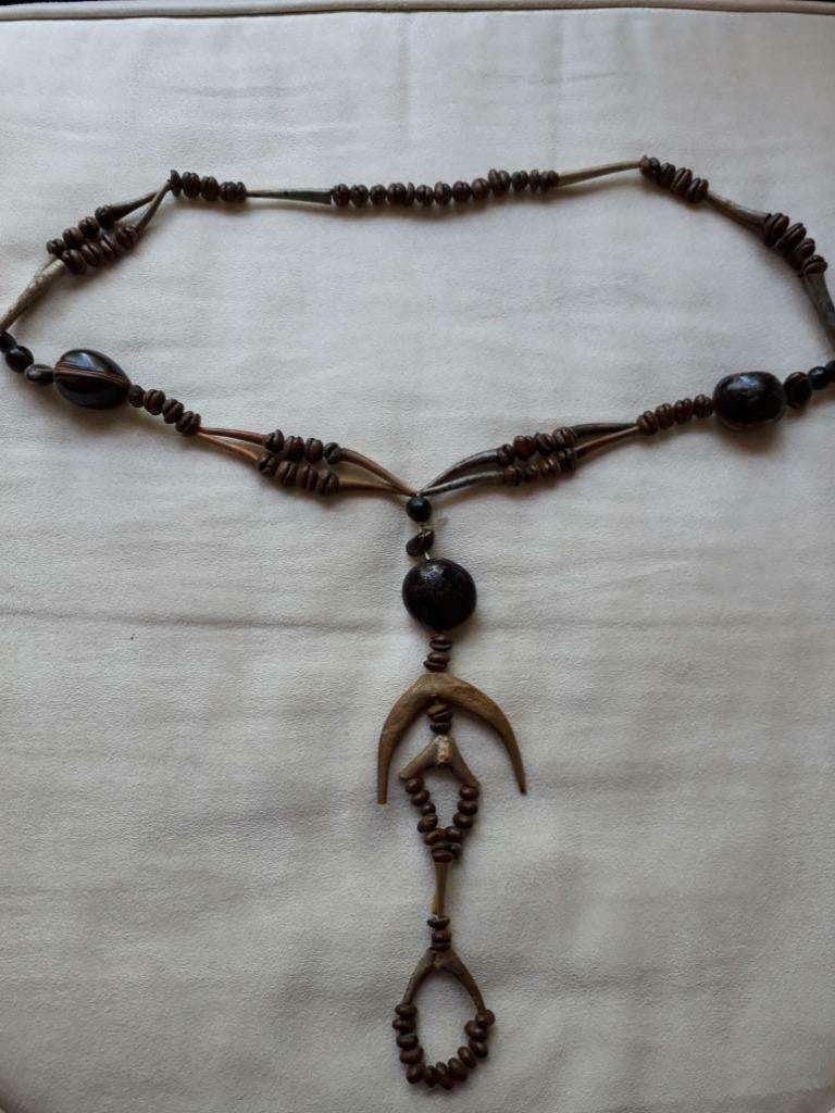 Aparte ketting gemaakt van koffiebonen!, Ophalen, Bruin, Nieuw, Overige materialen