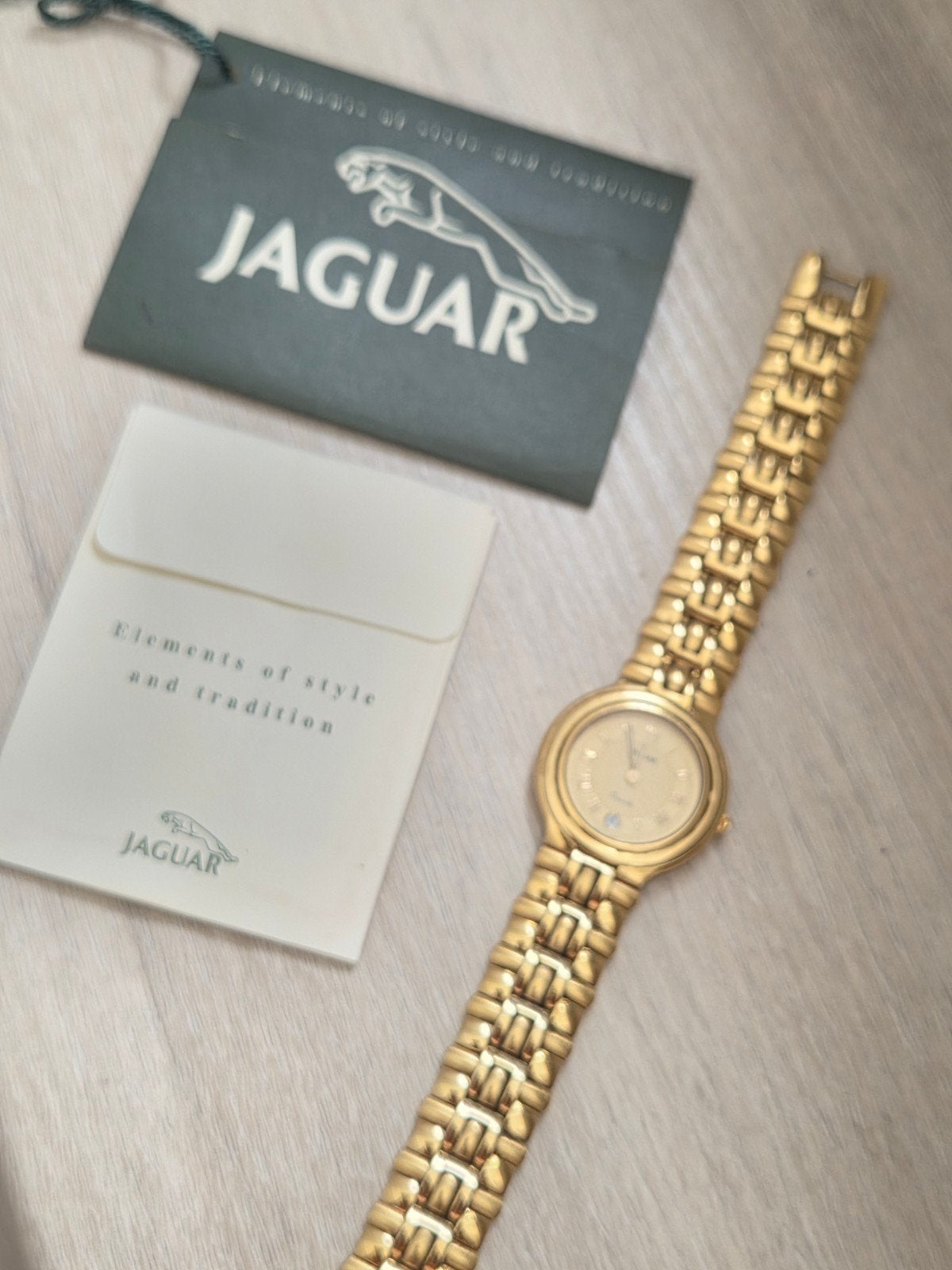 Vintage Jaguar Dameshorloge - Verguld, Swiss Made, Sieraden, Tassen en Uiterlijk, Ophalen of Verzenden