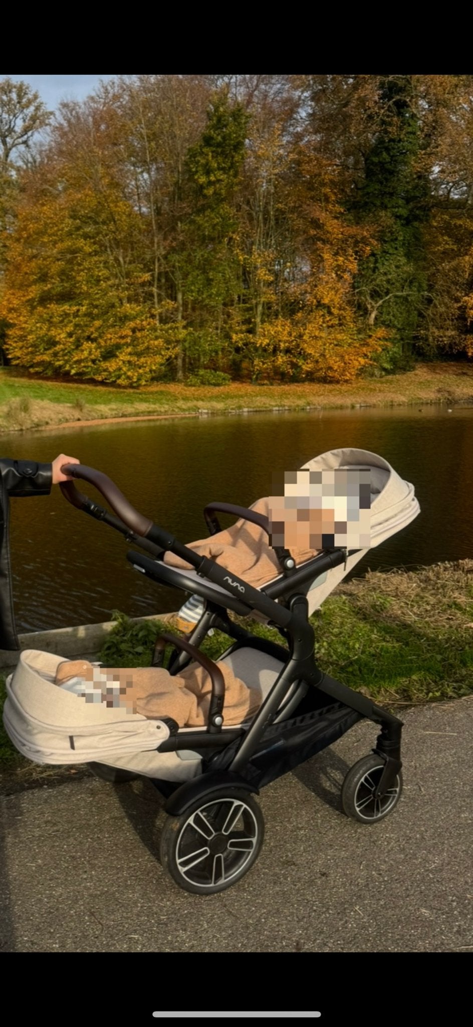 Nuna Tweeling Kinderwagen met Maxi-Cosi Autostoeltjes, Duowagen, Zo goed als nieuw, Combiwagen, Ophalen