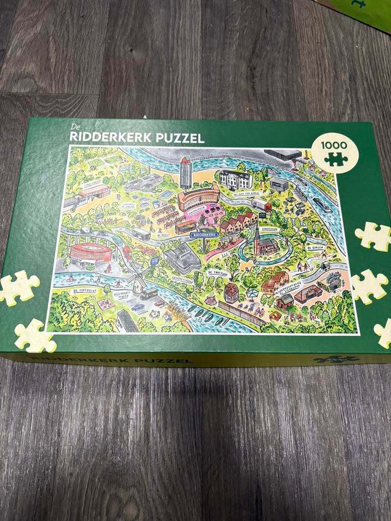Ridderkerk puzzle (1000 stuk), Ophalen of Verzenden, 500 t/m 1500 stukjes, Zo goed als nieuw