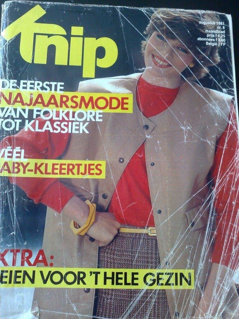 Knipmode kledingpatronen augustus nr. 8 / 1981, Hobby en Vrije tijd, Verzenden, Gebruikt, Vrouw, Knipmode