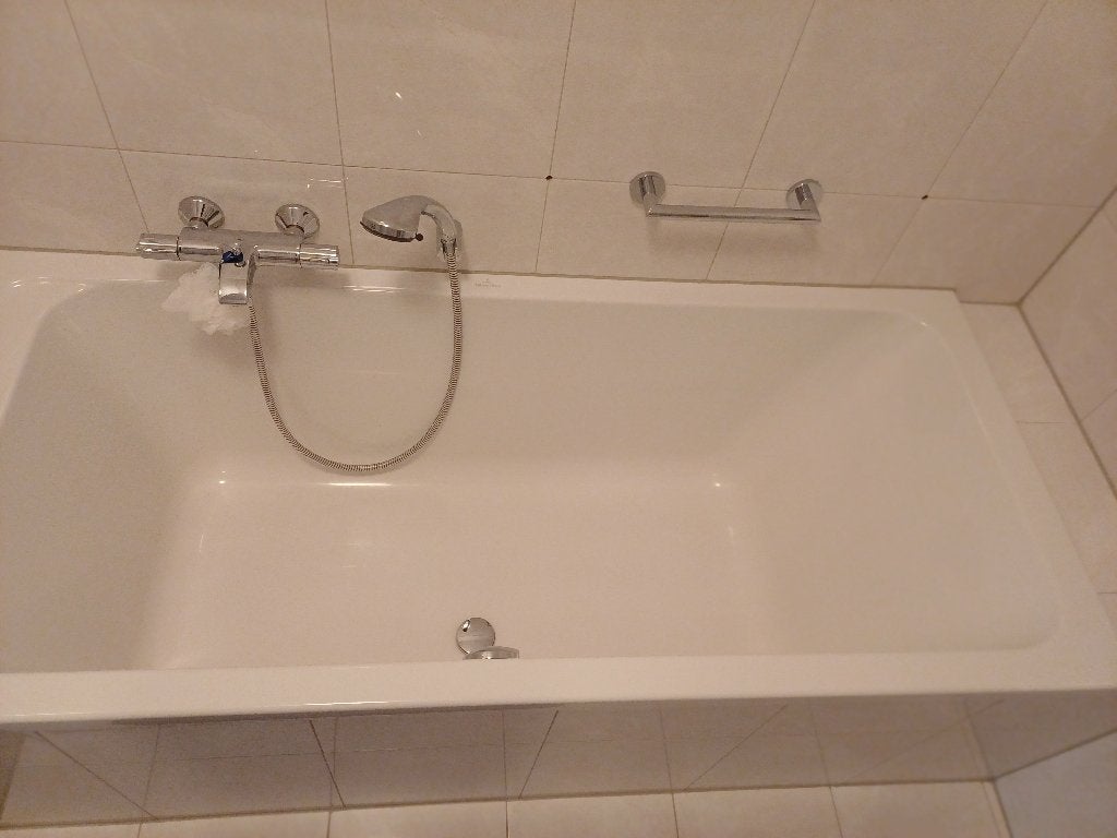 Villeroy en Boch  duobad 180 x 80, Ophalen, Zo goed als nieuw, Chroom, Bad