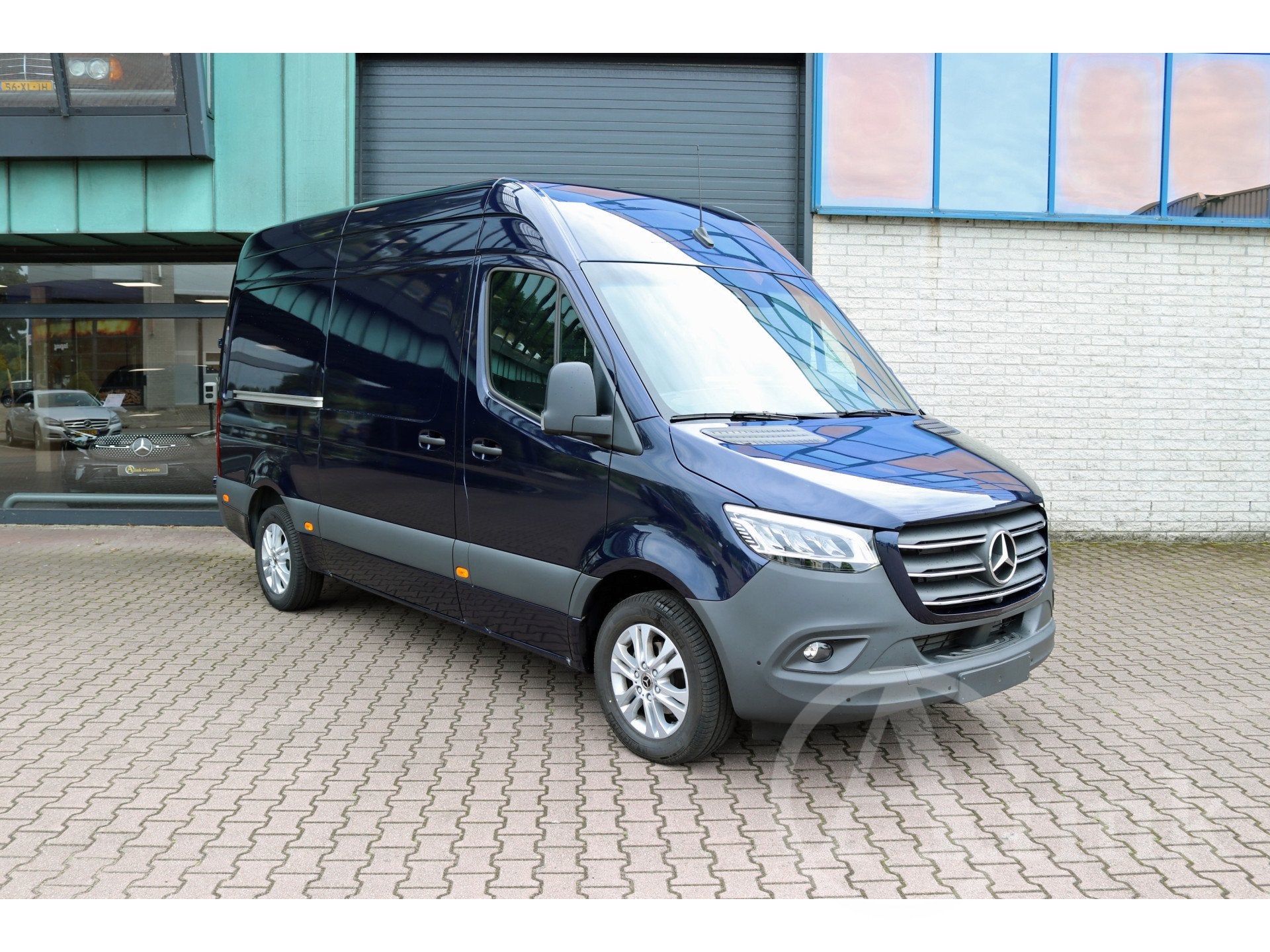 Mercedes-Benz Sprinter 319 CDI L2H2 BPM vrij 360° ALARM KL3, 12 maanden, Gebruikt, Zwart, Blauw