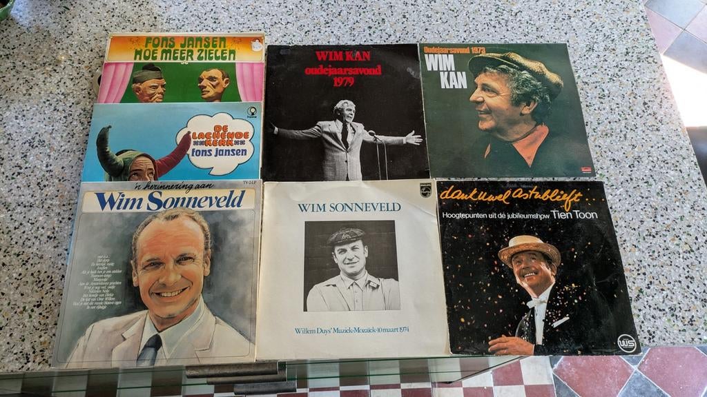 LP's van Wim Kan, Sonneveld & Fons Jansen& Toon Hermans, Ophalen, Gebruikt, 12 inch