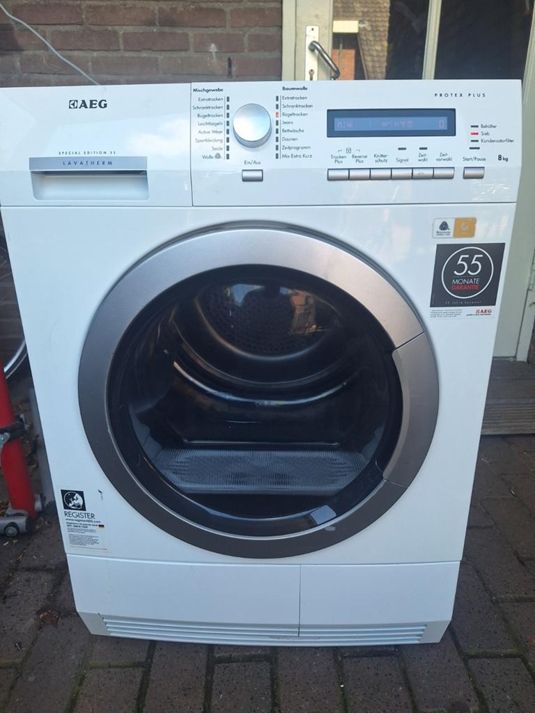 AEG Lavatherm 55 Special Edition 8kg Wasdroger - Uitstekend, Minder dan 85 cm, 8 tot 10 kg, Ophalen of Verzenden, Zo goed als nieuw