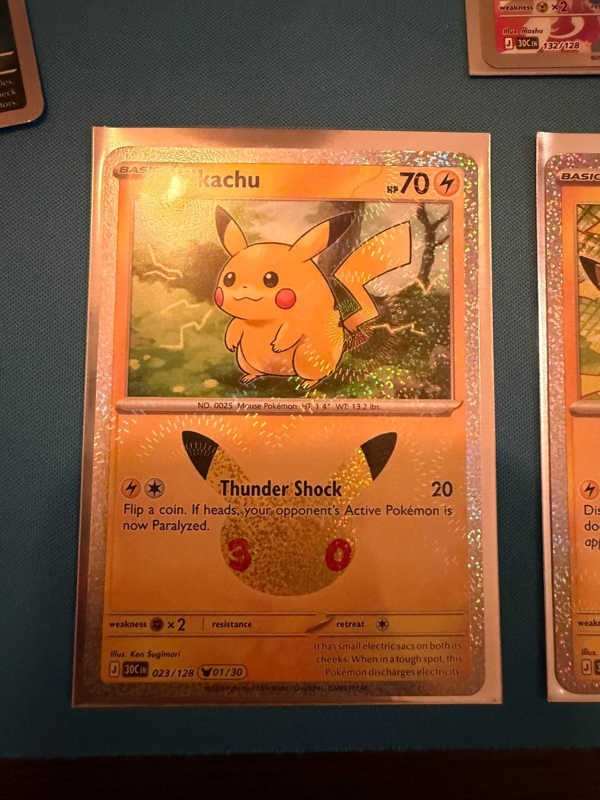 Pikachu 30th Aniversary NR1, Ophalen of Verzenden, Zo goed als nieuw