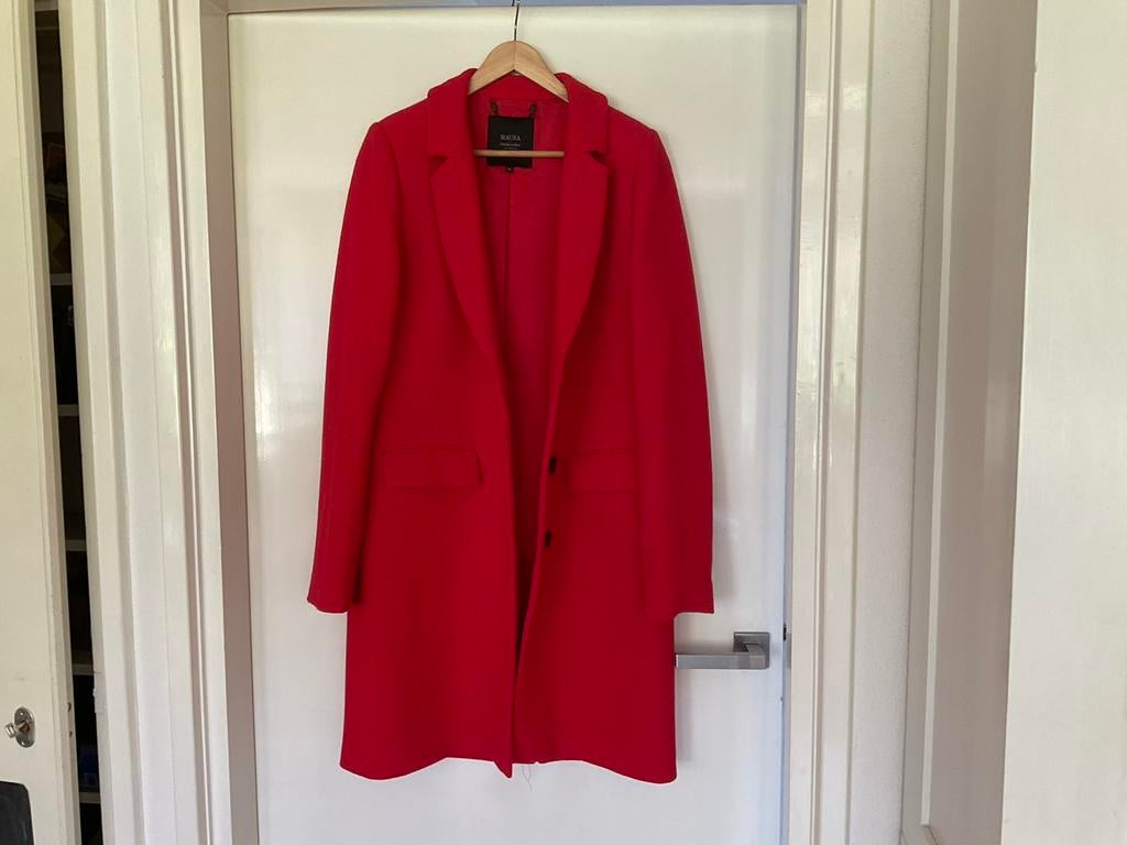 Maura Claudia Sträter jas, voorjaar/ zomer ,maat 42 rood, Ophalen of Verzenden, Zo goed als nieuw, Maat 42/44 (L), Rood