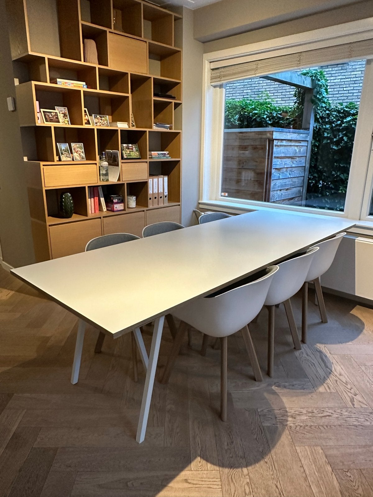 Hay Loop Stand tafel 250x93 cm, Huis en Inrichting, Tafels | Eettafels, Ophalen, Gebruikt, 200 cm of meer, 50 tot 100 cm