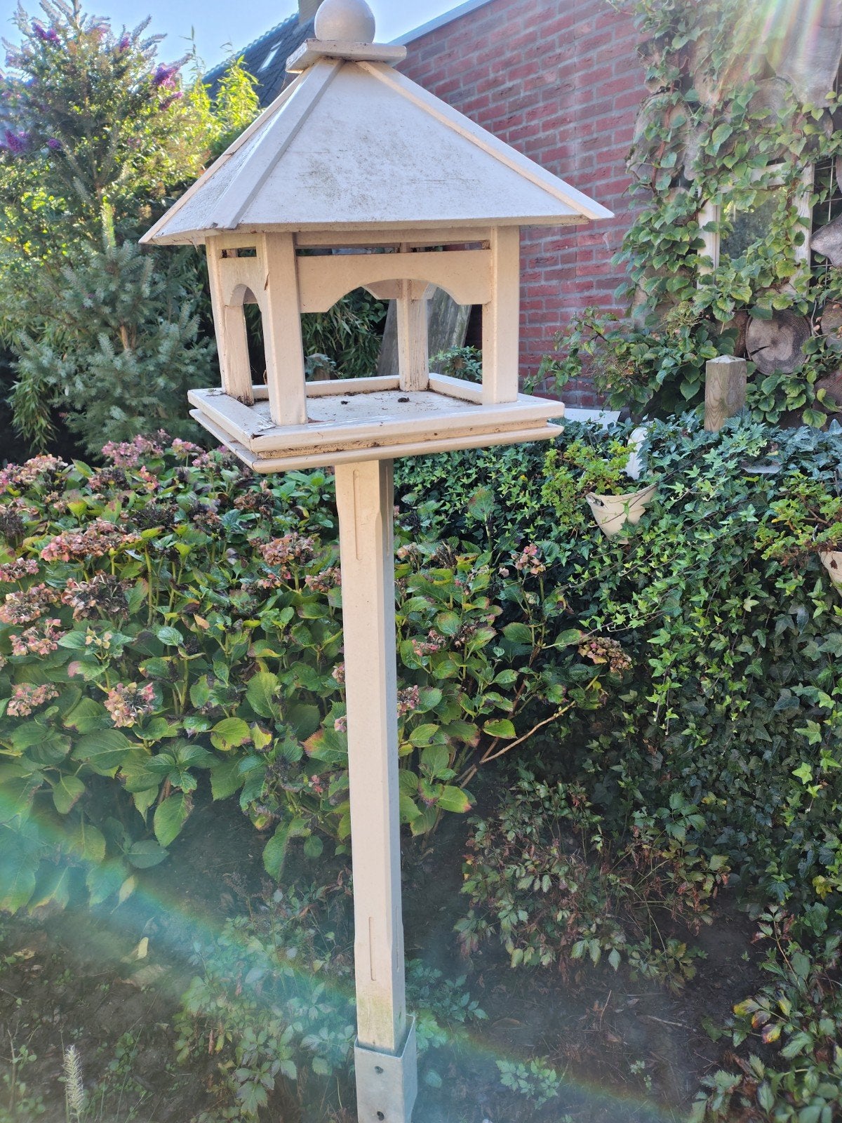Vogelvoederhuisje op paal - Gebruikt, Tuin en Terras, Ophalen, Gebruikt