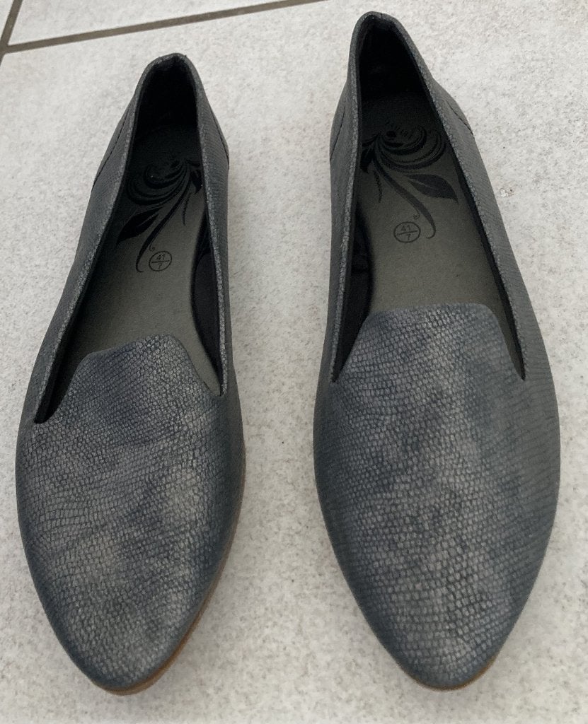 tijlvolle grijze instappers muiltjes mt 41 bijna nieuw, Overige kleuren, Zo goed als nieuw, Sandalen of Muiltjes, Esmara