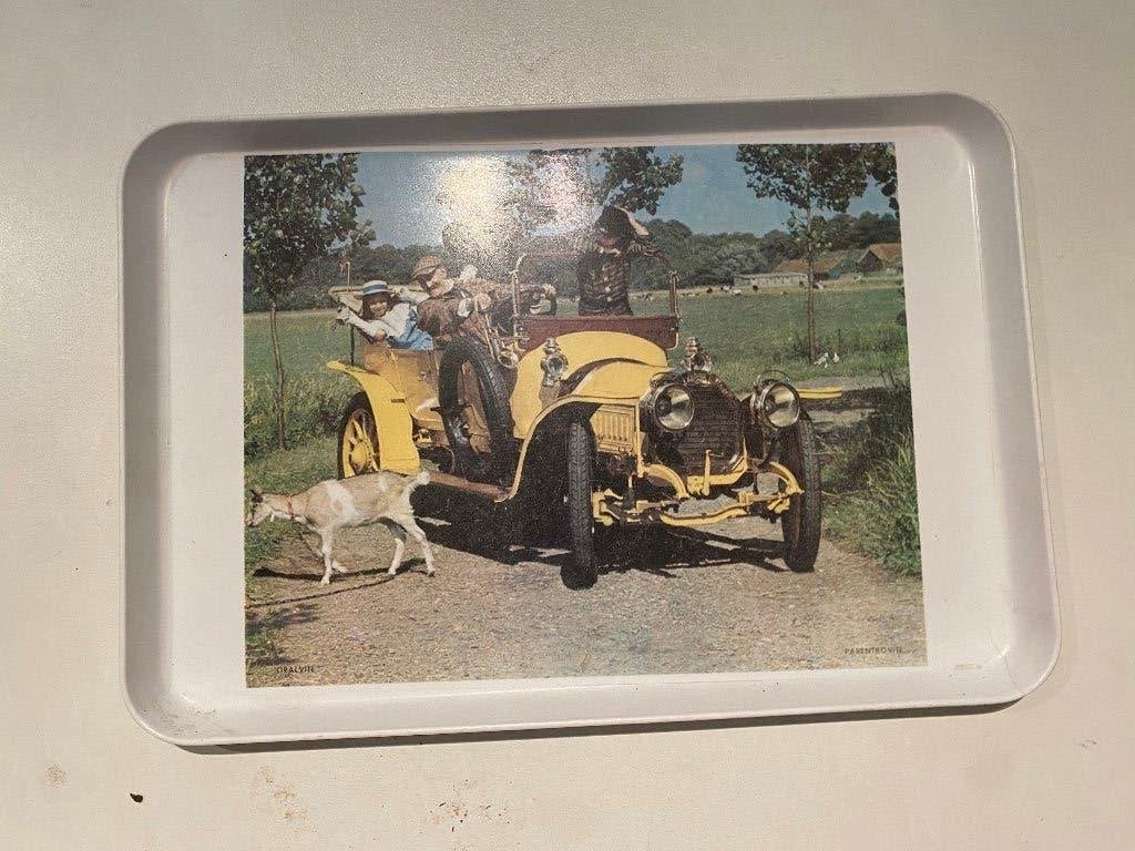 dienblad met auto, Niet bekend, Niet bekend, Rond, Ophalen of Verzenden