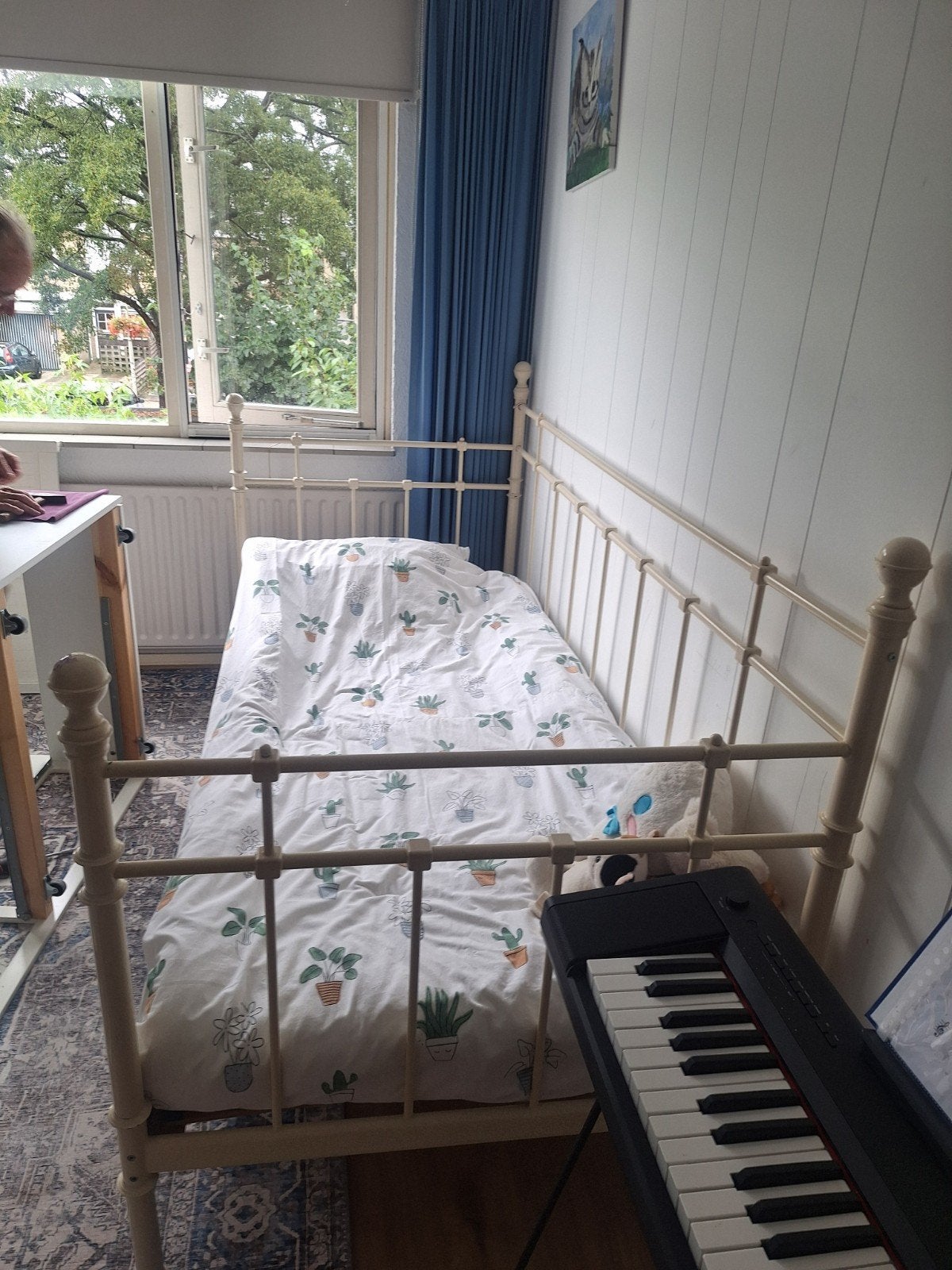 IKEA TROMSNES bed met lattenbodem (excl. matras), Ophalen, Gebruikt, 90 cm, Eenpersoons