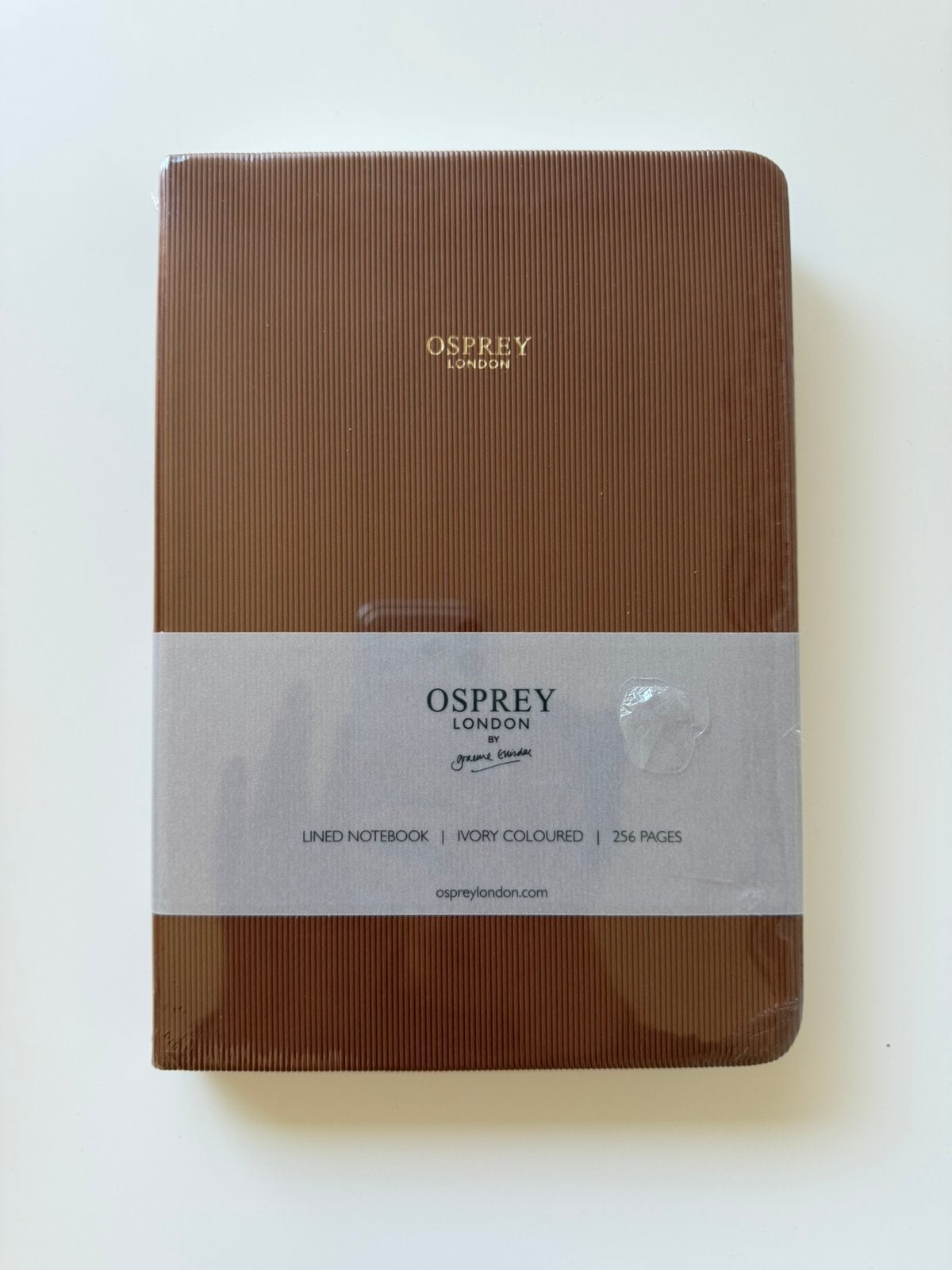 A5 notitieboek Osprey London bruin rib, Verzenden, Nieuw, A5