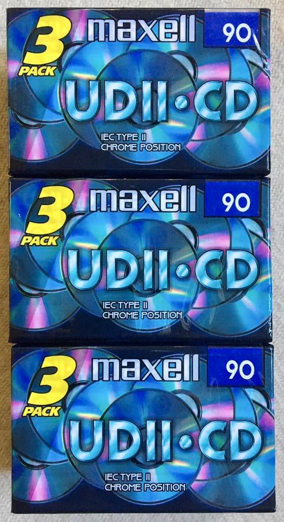 NOS Maxell UDII-CD 90 cassettebandjes UDIICD90 UDIICD UDIICD, 2 t/m 25 bandjes, Ophalen of Verzenden, Maxell, Nieuw in verpakking
