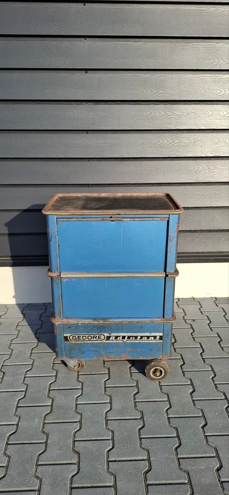 Vintage Gedore Adjutant gereedschapswagen op wielen, Ophalen, Gebruikt