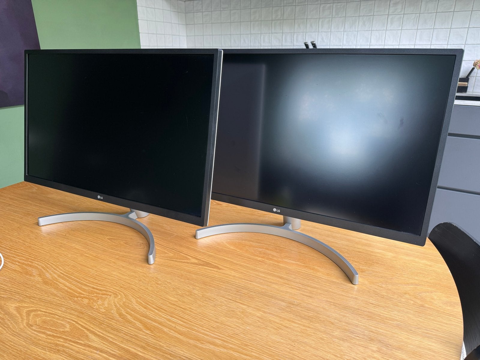 2x LG 4k 27” monitor met monitorarm, Computers en Software, Monitoren, Zo goed als nieuw, 60 Hz of minder, DisplayPort, HDMI, Gaming