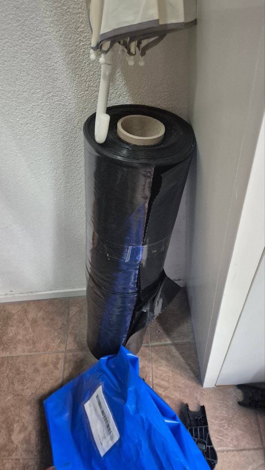 Zwart afdekfolie 6x25 meter, Doe-het-zelf en Verbouw, Ophalen of Verzenden, Nieuw, 15 m² of meer, Folie