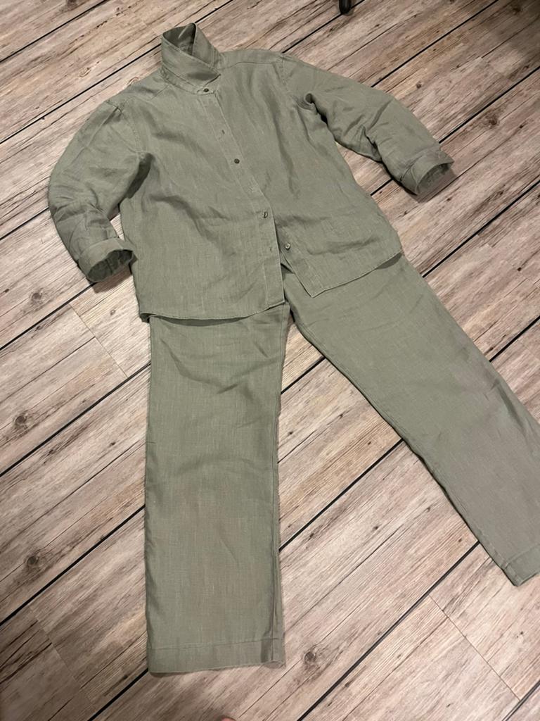 Prachtig linnen pak van Samsøe Samsøe, Kleding | Dames, Broeken en Pantalons, Ophalen of Verzenden, Zo goed als nieuw, Maat 36 (S)