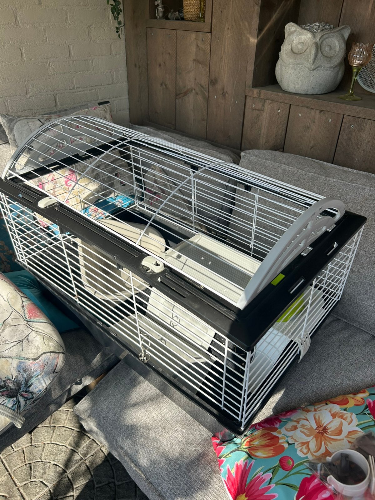 Luxe Caviakooi konijnenkooi als nieuw, Dieren en Toebehoren, Ophalen, Kooi, 60 tot 90 cm, Zo goed als nieuw