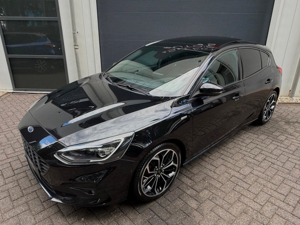Ford Focus 1.5 EcoBoost ST-Line 182 Pk Pano/Full Led/Climate, Auto's, Ford, Stof, Gebruikt, Zwart, Origineel Nederlands