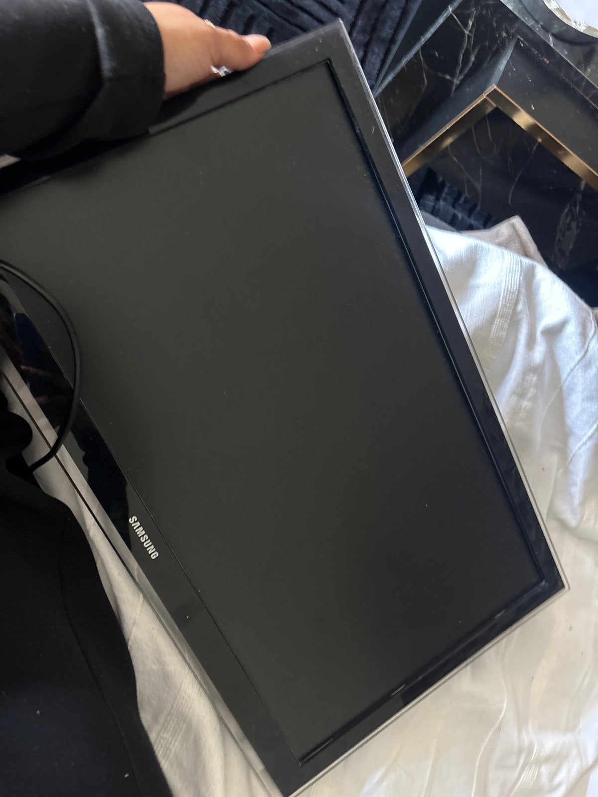 Kleine Samsung TV met ophangsysteem, Ophalen of Verzenden, Gebruikt, Minder dan 40 cm, Samsung