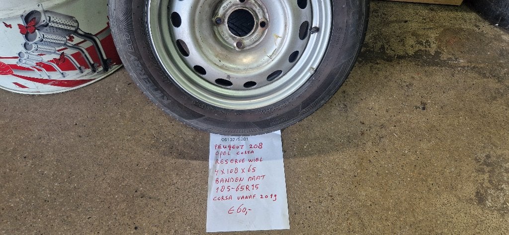 15 inch reservewiel Opel Corsa NW type 185/65R15, Ophalen, Gebruikt, Opel