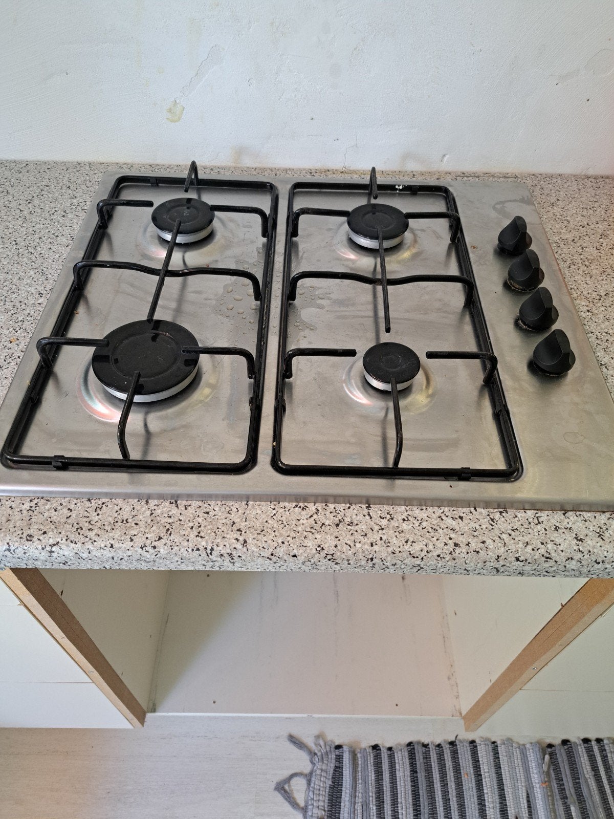 Gasfornuis met metalen slang, Witgoed en Apparatuur, Fornuizen, Gebruikt, Minder dan 85 cm, 60 cm of meer, Inbouw