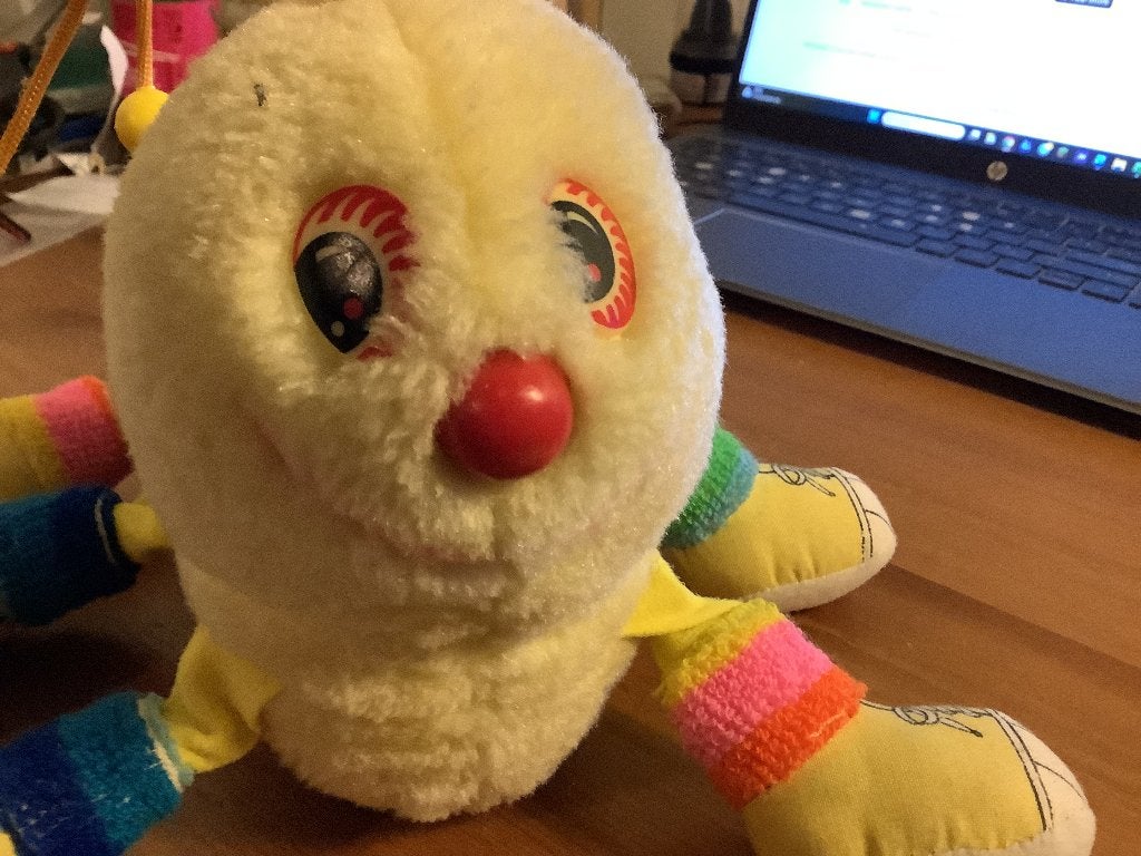 Vintage Lots of legs caterpillar knuffel 1983. 6 pootjes, Ophalen of Verzenden