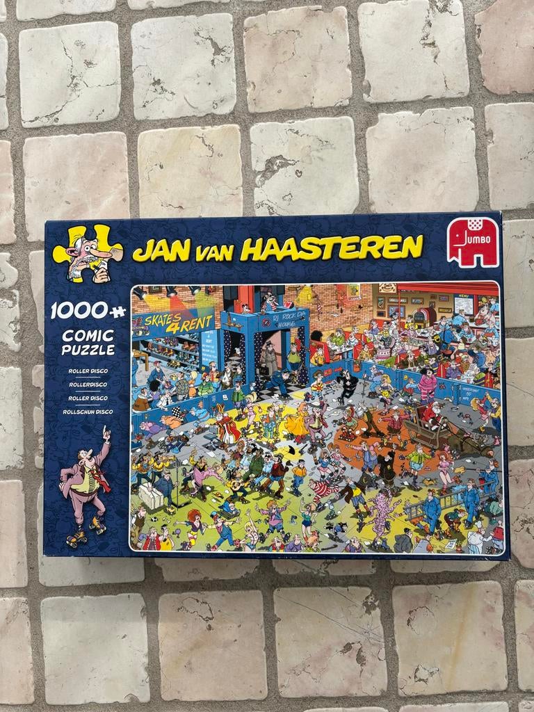 Jumbo Jan van Haasteren Roller Disco 1000 stukjes puzzel, Hobby en Vrije tijd, Denksport en Puzzels, Ophalen of Verzenden, 500 t/m 1500 stukjes
