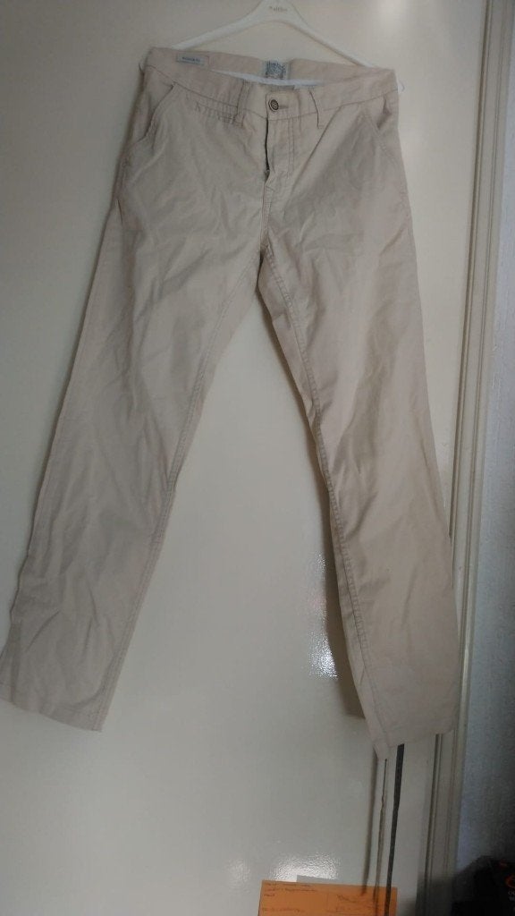 Als nieuw pantalon Chino CLARION modern Fit beige W32 23, Verzenden, Zo goed als nieuw, Maat 48/50 (M), Beige