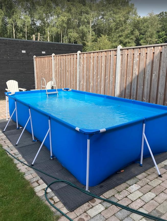 groot opzet zwembad, Tuin en Terras, Zwembaden, Ophalen, Gebruikt, 80 tot 120 cm, Rechthoekig