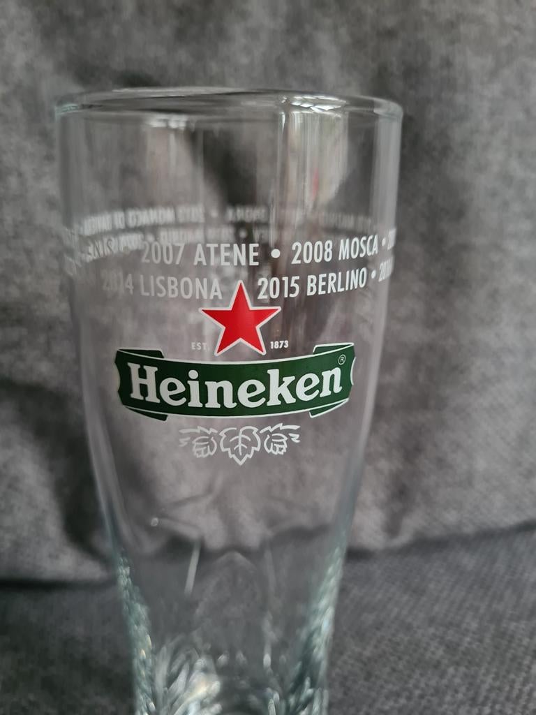 Heineken UEFA Champions League glas 2020, Ophalen of Verzenden, Nieuw, Glas of Glazen, Heineken