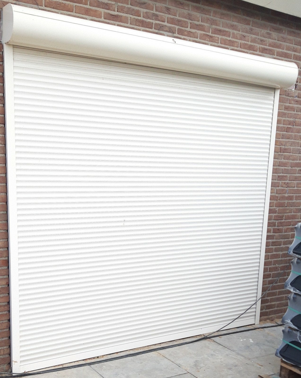 Rolluik elektrisch afm.1913mm x 2625mm 9001, Ophalen, 200 cm of meer, Zo goed als nieuw, Elektrische bediening