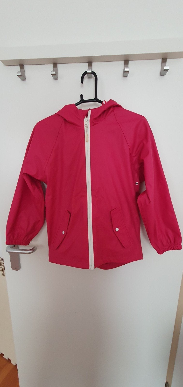 roze Mountainpeak regenjas, maat 128, Ophalen, Gebruikt, Meisje, Jas
