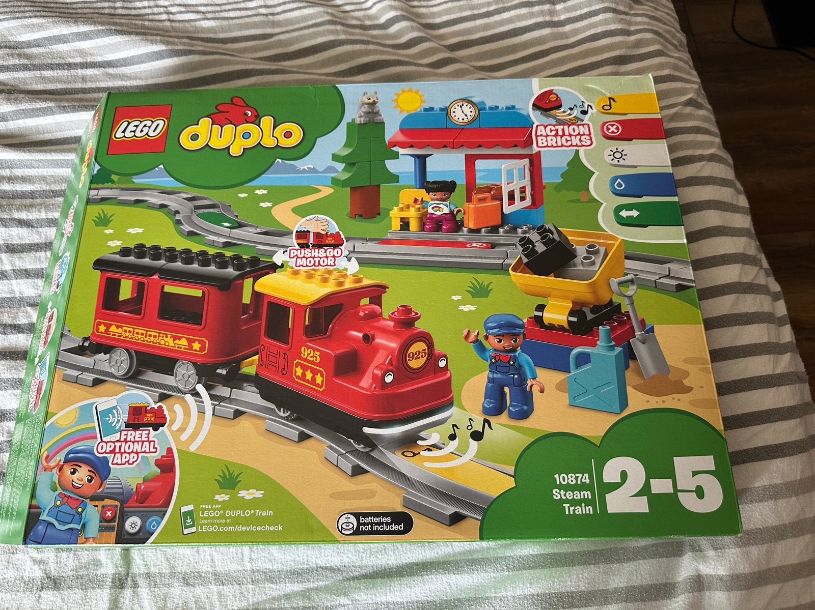 LEGO Duplo Stoomtrein 10874 - Complete set, Ophalen of Verzenden, Zo goed als nieuw, Compleet, Duplo