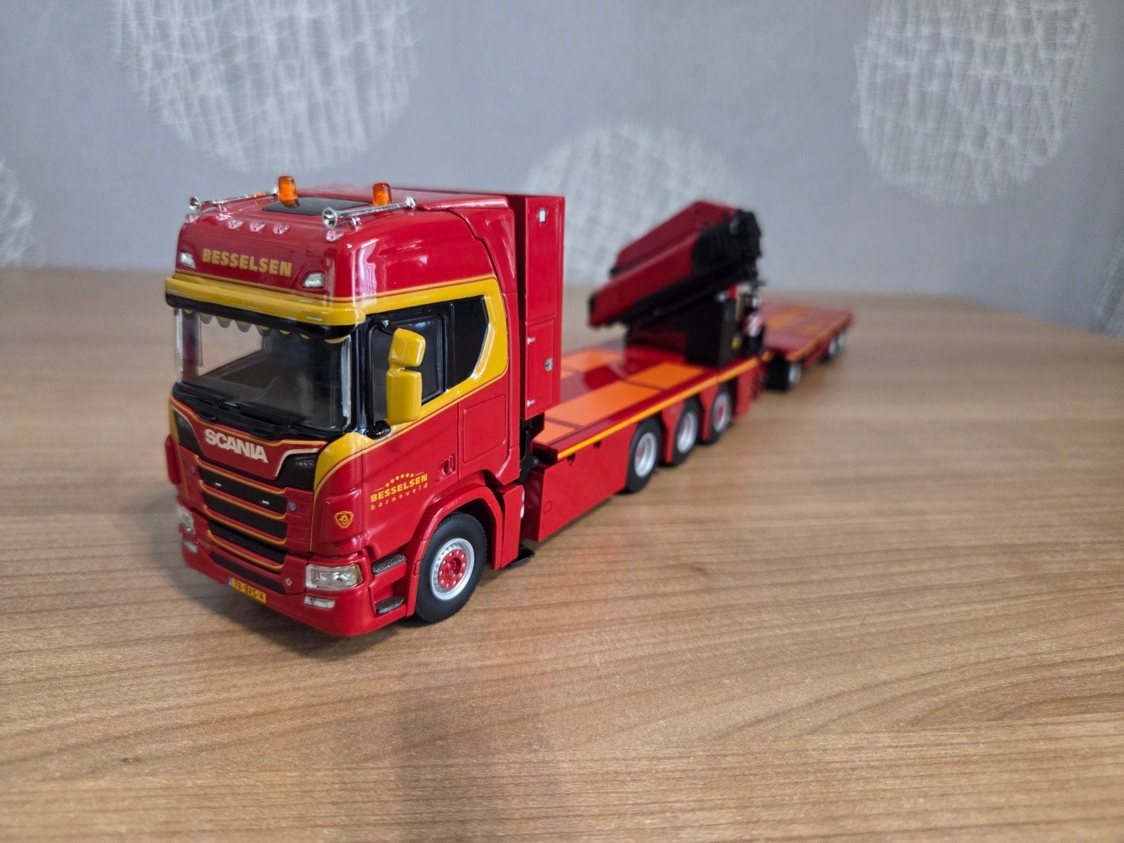 Besselsen Transport, Scania R combi met Palfinger kraan, Ophalen of Verzenden, Nieuw, Bus of Vrachtwagen, Wsi