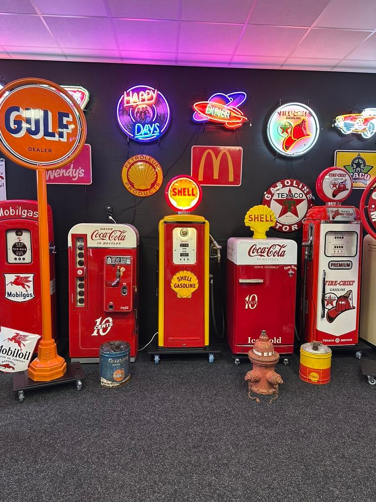 USA benzinepomp - USA Gas Pump Tokheim T39 Shell Design, Verzamelen, Automaten | Overige, Ophalen, Zo goed als nieuw
