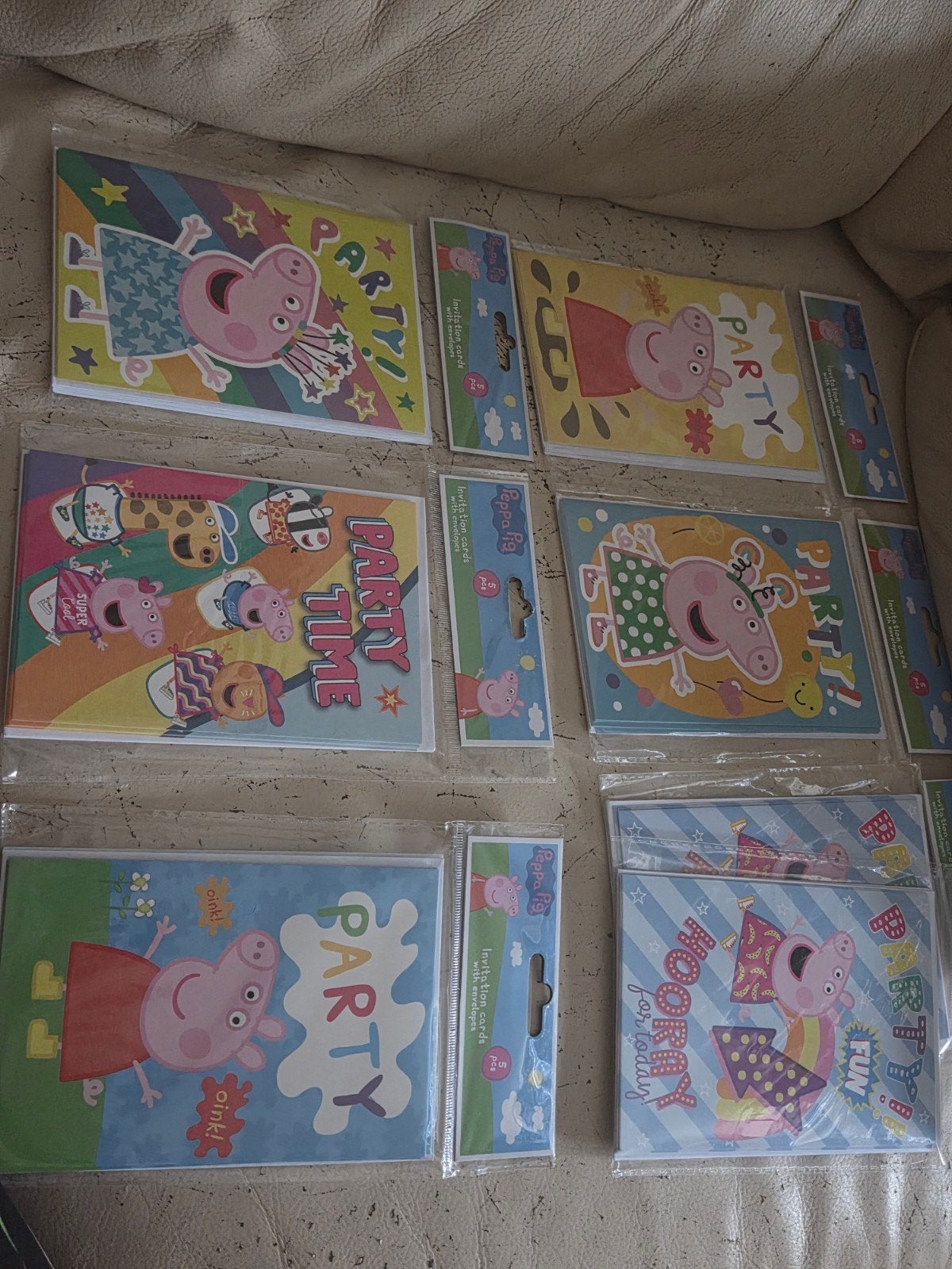 Peppa Pig & Paw Patrol Uitnodigingskaarten - Nieuw, Ophalen, Film en tv, Nieuw, Meerkleurig