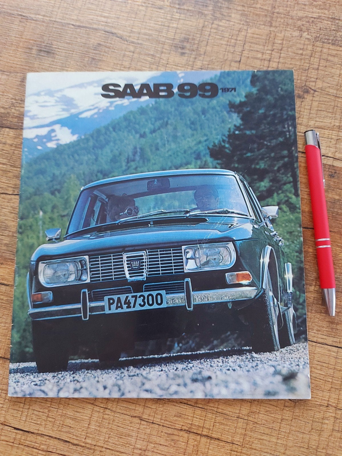 1971 Saab 99 folder, Ophalen of Verzenden, Zo goed als nieuw, Overige merken