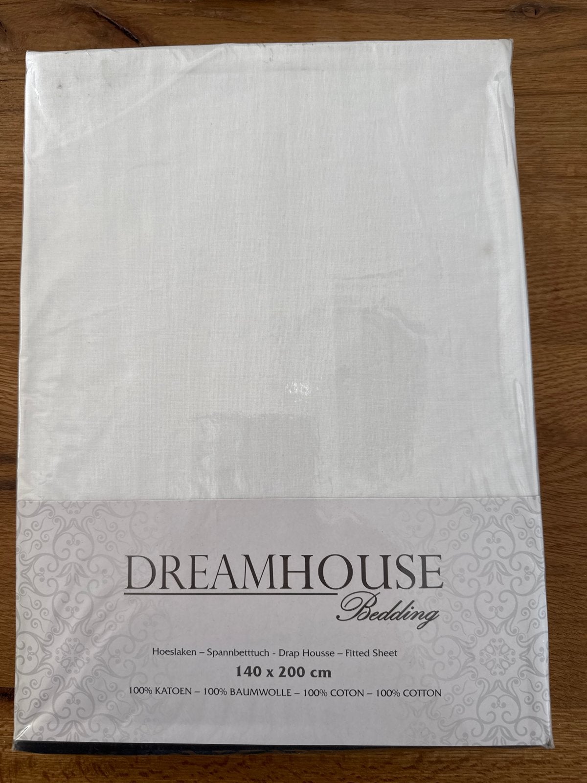 Nieuw Dreamhouse Bedding Hoeslaken 140x200 cm Wit Katoen, Katoen, Ophalen of Verzenden, Overige merken, Wit