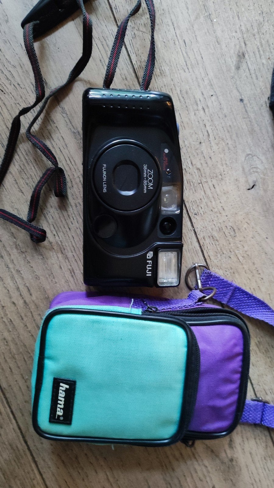 Fuji Zoom 38mm-85mm camera met Hama tasje, Ophalen of Verzenden, Gebruikt, Compact, Fuji
